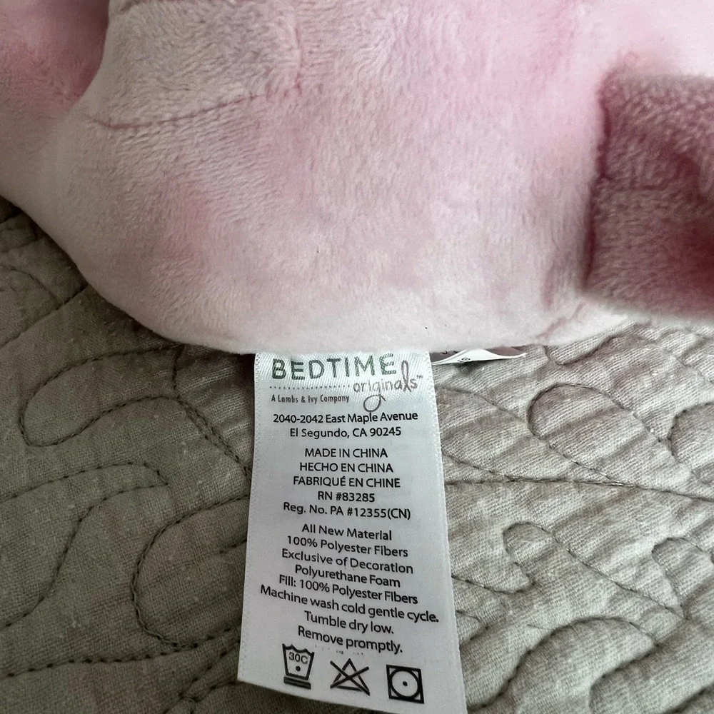 Bedtime Originals Twinkle Toes Hazel Pink Elephant 10 inch Plush Toy